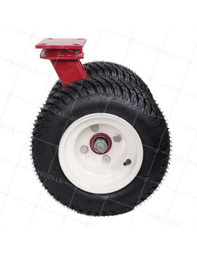 ROULETTE DOUBLE ROUE GONFLÉE GRAND FORMAT DIAMÈTRE 400 MM CHARGE 1000 KG - S20-1 400 DOUBLE GONFLEE