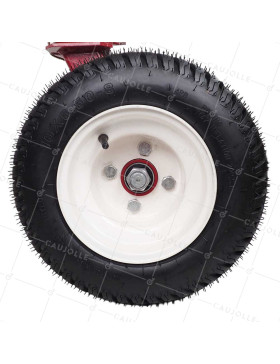 Castor DOUBLE Wheel INFLATED LARGE FORMAT DIAMETER 400 MM LOAD 1000 KG - S20-1 400 DOUBLE INFLATED