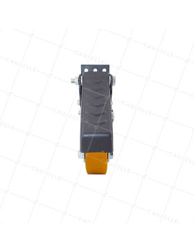 LOT DE 4 - ROULETTE POLYURÉTHANE RETRACTABLE POUR ÉTABLI DIAMÈTRE 60 MM CHARGE 60KG LOT DE 4 - ELEVATOR PU X4