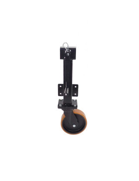 Castor Retractable BLACK WITH A 10 CM STROKE CRANK DIAMETER 200 MM LOAD 750 KG