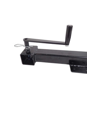 Castor Retractable BLACK WITH A 10 CM STROKE CRANK DIAMETER 200 MM LOAD 750 KG