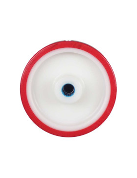 Wheel BI MATERIAL NYLON POLYURETHANE DIAMETER 160 MM LOAD 300 KG Bearing WITH ROLLER INOX 20 MM - S2450BP 160/40 LM58 RR INOX 20