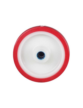 Wheel BI MATERIAL NYLON POLYURETHANE DIAMETER 150 MM LOAD 200 KG Bearing WITH STAINLESS STEEL ROLLS 20 MM - S2450BP 150/40 LM60 
