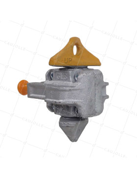 SEMI-AUTOMATIC LOCK FOR CONTAINER STACKING • Caujolle