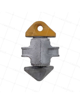 SEMI-AUTOMATIC LOCK FOR CONTAINER STACKING