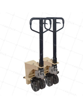 PALLET TRUCK FOR CONTAINER WITH SIDE FIXING - LEFT RIGHT SET • Caujolle