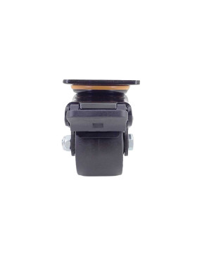 ROULETTE PIVOTANTE À FREIN EXTRA BASSE EN NYLON FIBRÉ DIAMÈTRE 75 MM CHARGE 600 KG - BLACK SURB XTREM 75 PAF