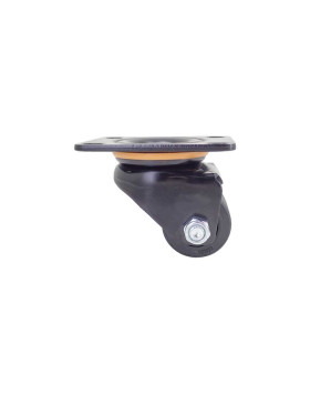 Castor EXTRA LOW SWIVEL NYLON FIBER DIAMETER 50 MM LOAD 400 KG - BLACK SURB XTREM 50 P