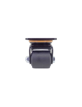Castor EXTRA LOW SWIVEL NYLON FIBER DIAMETER 50 MM LOAD 400 KG - BLACK SURB XTREM 50 P