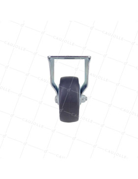 Castor FIXED WITH FLEXIBLE RUBBER, WEAR-RESISTANT AND NON-STAINING DIAMETER 80MM LOAD 100 KG - S15.F 80