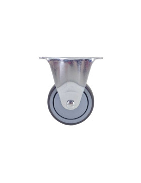 Castor FIXED WITH FLEXIBLE RUBBER, WEAR-RESISTANT AND NON-STAINING DIAMETER 80MM LOAD 100 KG - S15.F 80