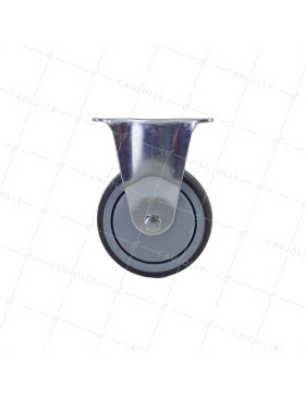 Castor FIXED SOFT RUBBER ANTI-WEAR AND NON-STAINING DIAMETER 100MM LOAD 130 KG - S15.F 100