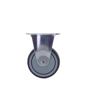 Castor FIXED SOFT RUBBER ANTI-WEAR AND NON-STAINING DIAMETER 100MM LOAD 130 KG - S15.F 100