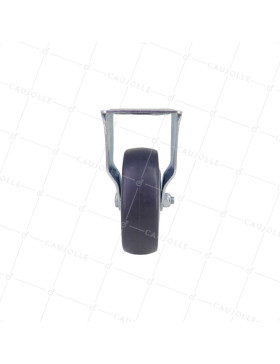 Castor FIXED SOFT RUBBER ANTI-WEAR AND NON-STAINING DIAMETER 100MM LOAD 130 KG - S15.F 100