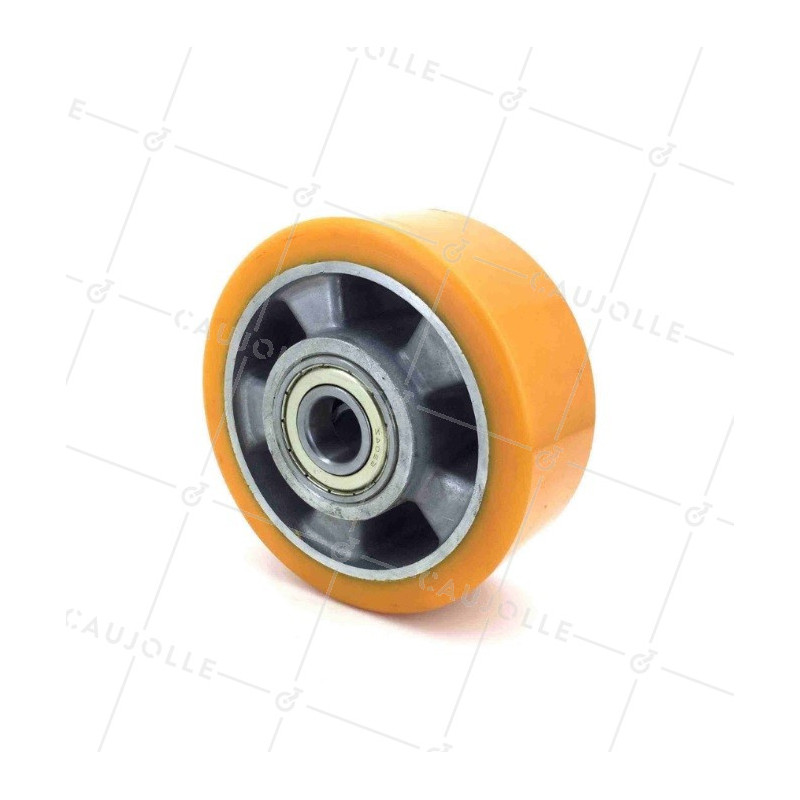 4 Roues Robustes En Fonte Diamètre 125 Mm - Charge Max 800 Kg - Avec Roulement à Billes, Trou Axe 20 Mm