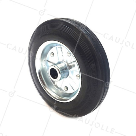 Lot De 4 Roulettes Pour Transpalette – 80 X 70 Mm, Axe 20 Mm, Charge Max 600 Kg, Caoutchouc Avec Roulement à Billes