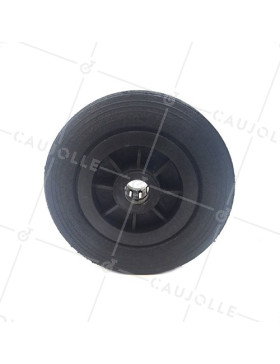 Lot De 4 Roues En Caoutchouc - 200 Mm De Diamètre - Roulements à Rouleaux - Charge 820 Kg - Pour Chariot, Meuble Industriel