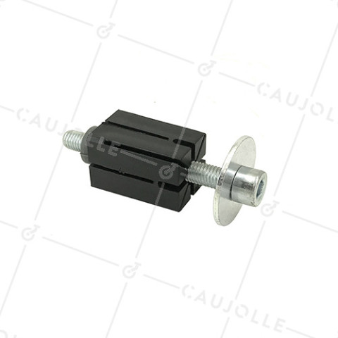 DOUILLE DE FIXATION EXPANSIBLE POUR TUBE CARRÉ DE 30 MM à 32 MM INTERIEUR ET ROULETTE A TROU DE 10 à 12 MM • Caujolle