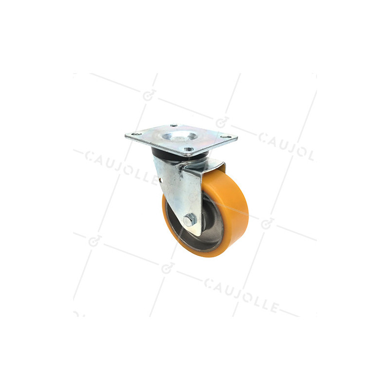 Roulette Pivotante 200mm Polyuréthane FORTHANE® - Charge 900Kg - Pour Charges Lourdes Industrie