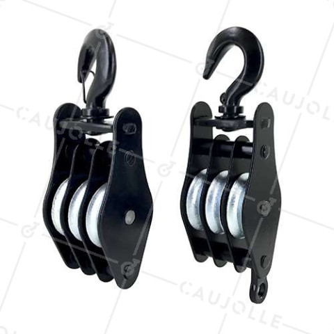 PAIR OF LIFTING MITTS FOR 10 MM DIAMETER ROPE 45 MM LOAD 150 KG • Caujolle