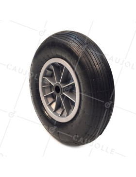 WHEELBARROW INFLATABLE DIAMETER 400 MM LOAD 150 KG FOR AXLE OF 20 MM - S1006P L20/74 • Caujolle