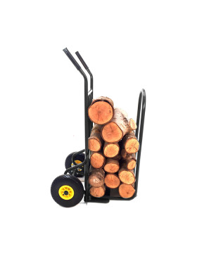 SACK TRUCK FOR LOGS WITH 2 PUNCTURE-PROOF WHEELS 