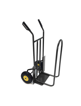 SACK TRUCK FOR LOGS WITH 2 PUNCTURE-PROOF WHEELS 