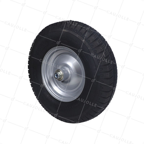 ROUE DE REMORQUE 140 KM/H DIAMETRE 420 MM CHARGE 345 KG POUR AXE DE 12 MM - S2600 B12 6PR REMORQUE LARGE • Caujolle
