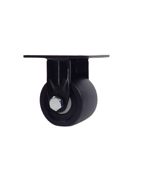 ROULETTE FIXE EXTRA BASSE EN NYLON FIBRÉ FORTE CHARGE DIAMÈTRE 75 MM CHARGE 600 KG - BLACK SURB 75 FIXE