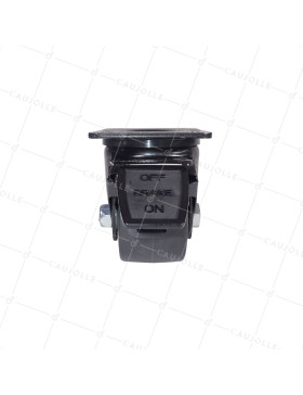 ROULETTE PIVOTANTE EXTRA BASSE EN NYLON FIBRÉ FORTE CHARGE DIAMÈTRE 75 MM CHARGE 600 KG - BLACK SURB 75PAF