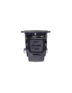 ROULETTE PIVOTANTE EXTRA BASSE EN NYLON FIBRÉ FORTE CHARGE DIAMÈTRE 75 MM CHARGE 600 KG - BLACK SURB 75PAF