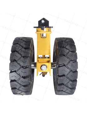 Castor OF DOUBLE RUBBER CONTAINER Wheel DIAMETER 541 MM LOAD 2500 KG