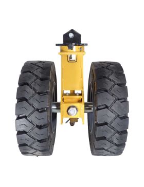 ROULETTE DE CONTAINER CAOUTCHOUC DOUBLE ROUE DIAMETRE 541 MM CHARGE 2500 KG