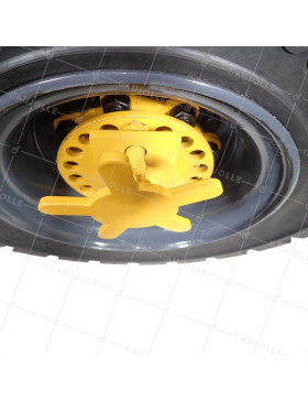 Castor OF DOUBLE RUBBER CONTAINER Wheel DIAMETER 541 MM LOAD 2500 KG