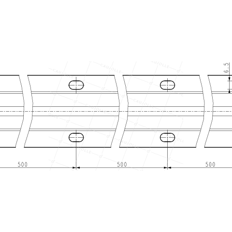 Kit De 2 Rails à Visser Pour Portail Coulissant COMUNELLO - Ø15mm, Longueur 6m, Prêt à Poser