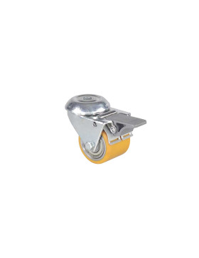 Castor EXTRA-LOW FIXING WITH EYE FOR HIGH LOAD BRAKE DIAMETER 50 MM HEIGHT 72 MM LOAD 150 KG - SURB 50 OAF