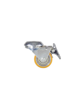 Castor EXTRA-LOW FIXING WITH EYE FOR HIGH LOAD BRAKE DIAMETER 50 MM HEIGHT 72 MM LOAD 150 KG - SURB 50 OAF