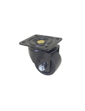 ROULETTE PIVOTANTE EXTRA BASSE EN NYLON FIBRÉ DIAMÈTRE 75 MM CHARGE 600 KG - BLACK SURB 75P