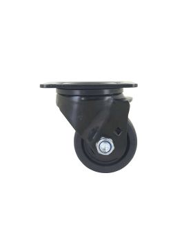 ROULETTE PIVOTANTE EXTRA BASSE EN NYLON FIBRÉ DIAMÈTRE 75 MM CHARGE 600 KG - BLACK SURB 75P