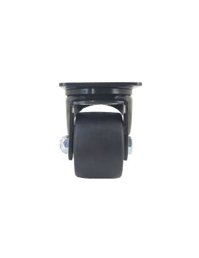 Castor EXTRA LOW SWIVEL NYLON FIBER DIAMETER 75 MM LOAD 600 KG - BLACK SURB 75P