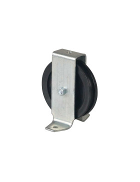 POULIE À PATTES DIAMÈTRE 70 MM CHARGE 60 KG POUR CABLE DE 8 MM - PP70B