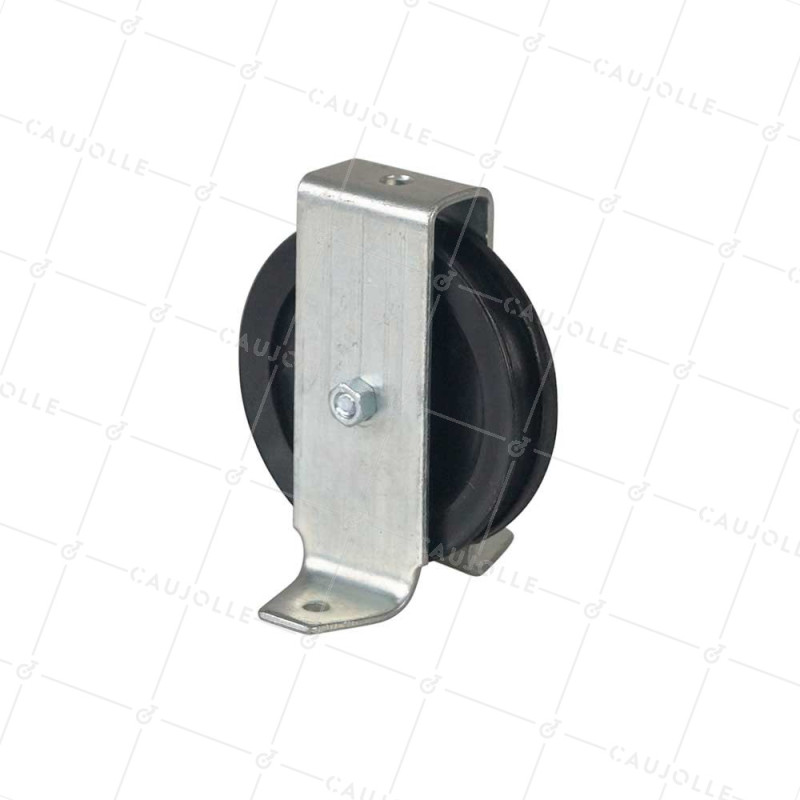 PULLEY WITH LEGS DIAMETER 70 MM LOAD 60 KG FOR 8 MM CABLE - PP70B