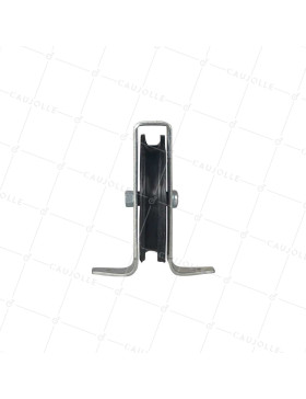 PULLEY WITH LEGS DIAMETER 70 MM LOAD 60 KG FOR 8 MM CABLE - PP70B