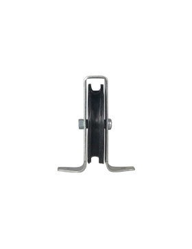POULIE À PATTES DIAMÈTRE 70 MM CHARGE 60 KG POUR CABLE DE 8 MM - PP70B